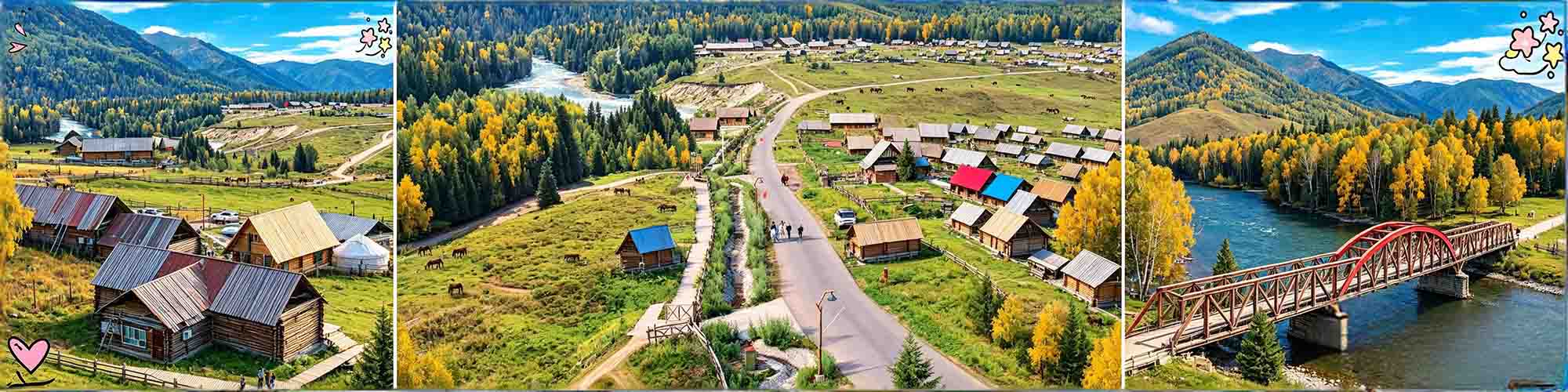 Hemu Village wooden cabins